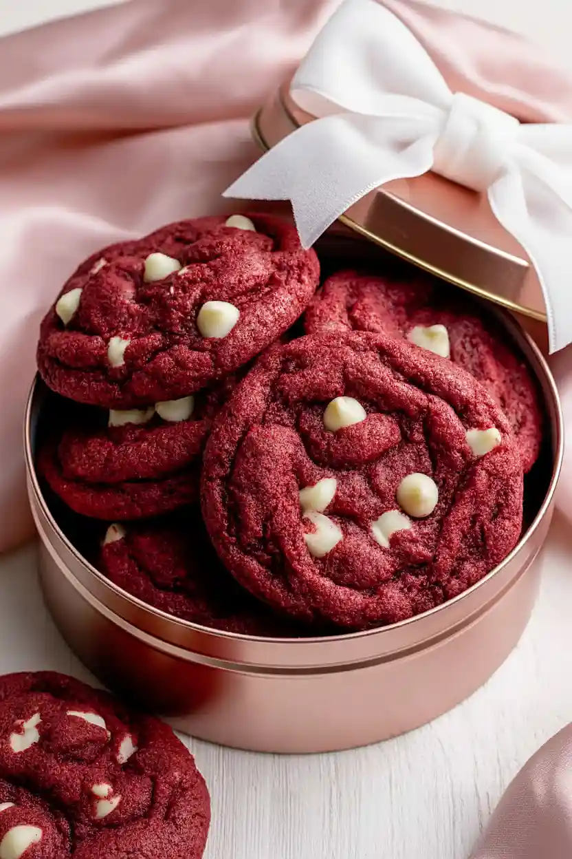 Classic Soft and Chewy Red Velvet Cookies