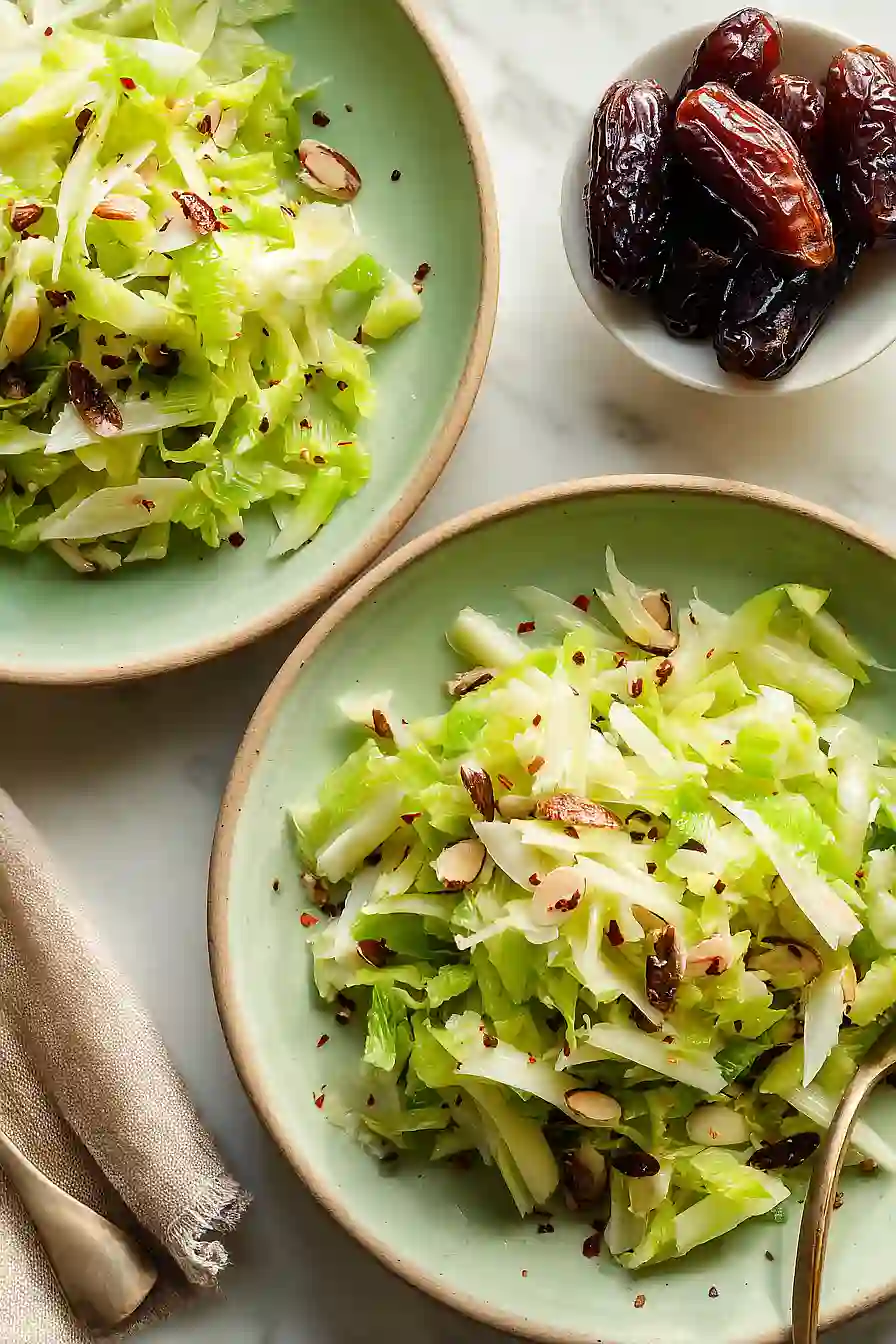 celery salad with dates and parmesan