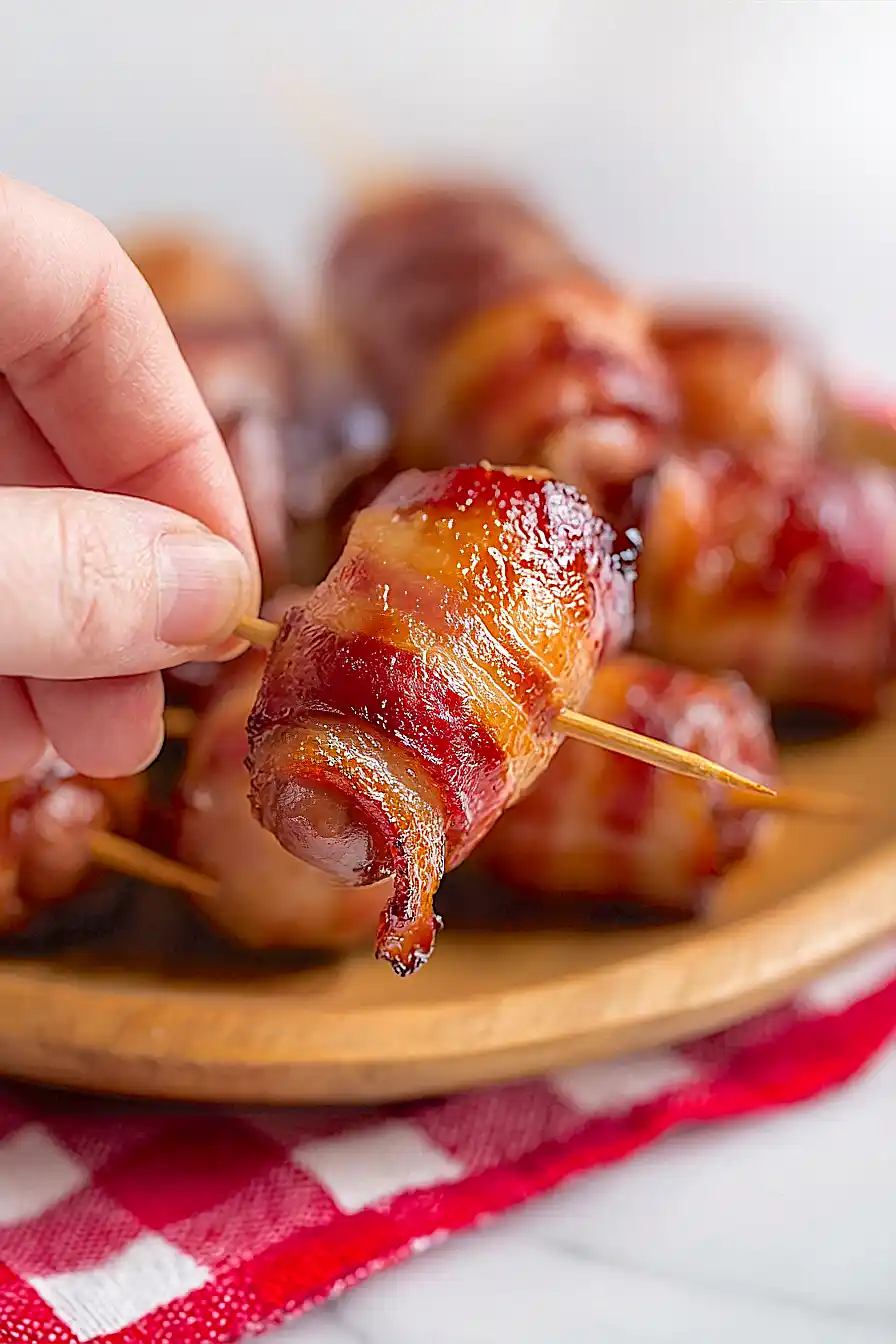 crockpot bacon wrapped smokies