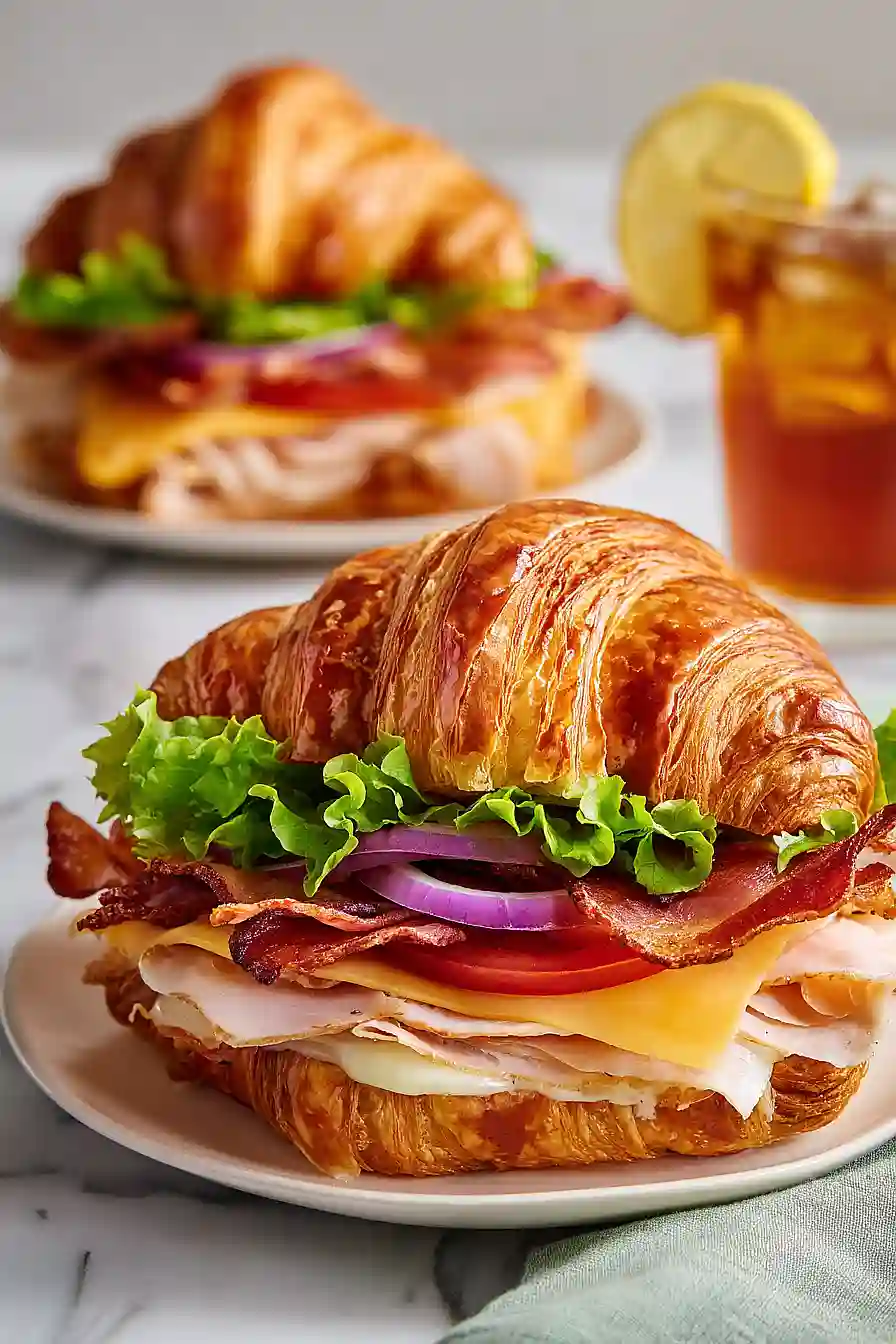 turkey croissant sandwich
