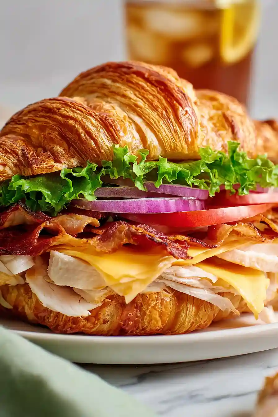 turkey croissant sandwich