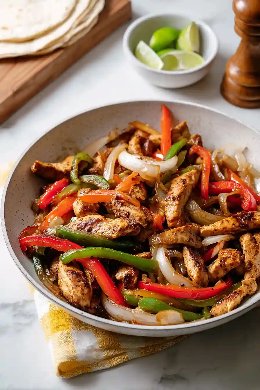 chicken thigh fajitas