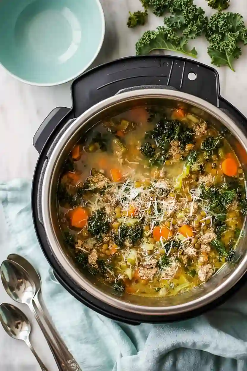 instant pot turkey lentil soup