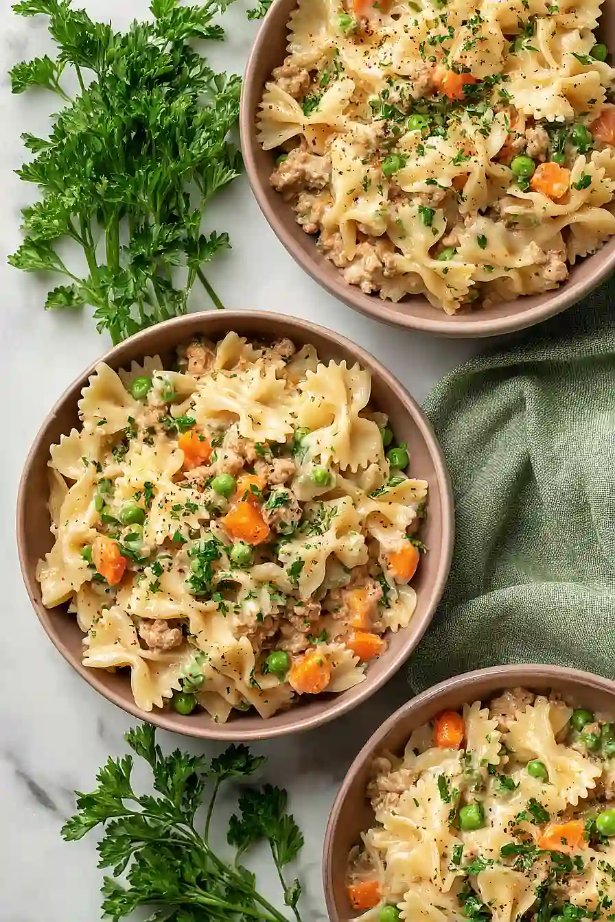 ground turkey pot pie pasta