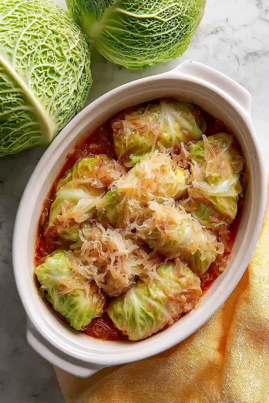 cabbage roll with sauerkraut