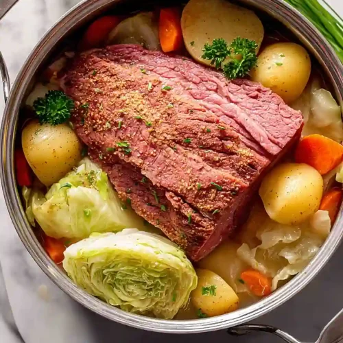 one pot corned beef and cabbage