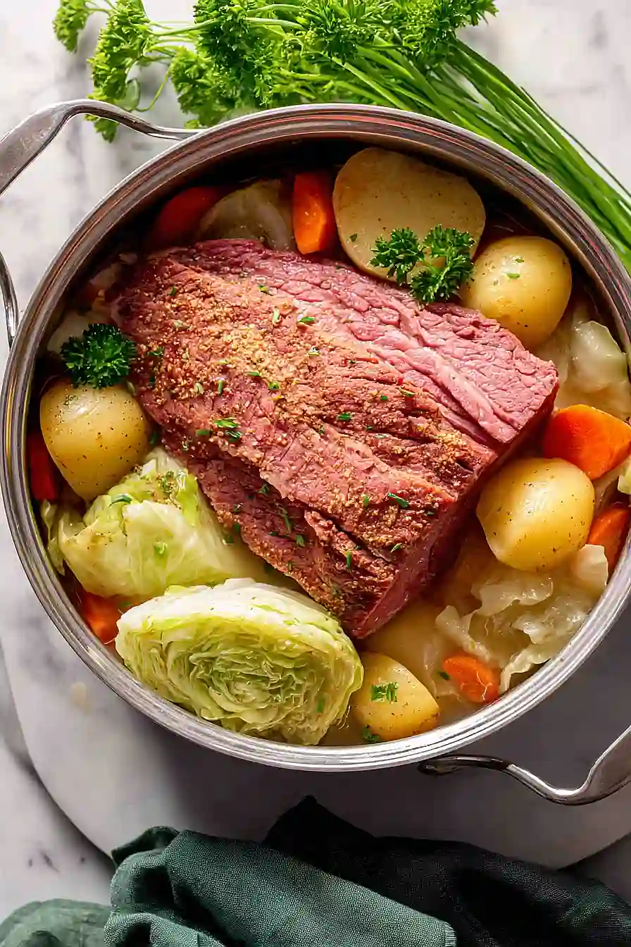 one pot corned beef and cabbage