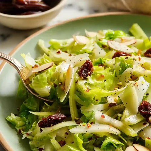 celery salad with dates and parmesan