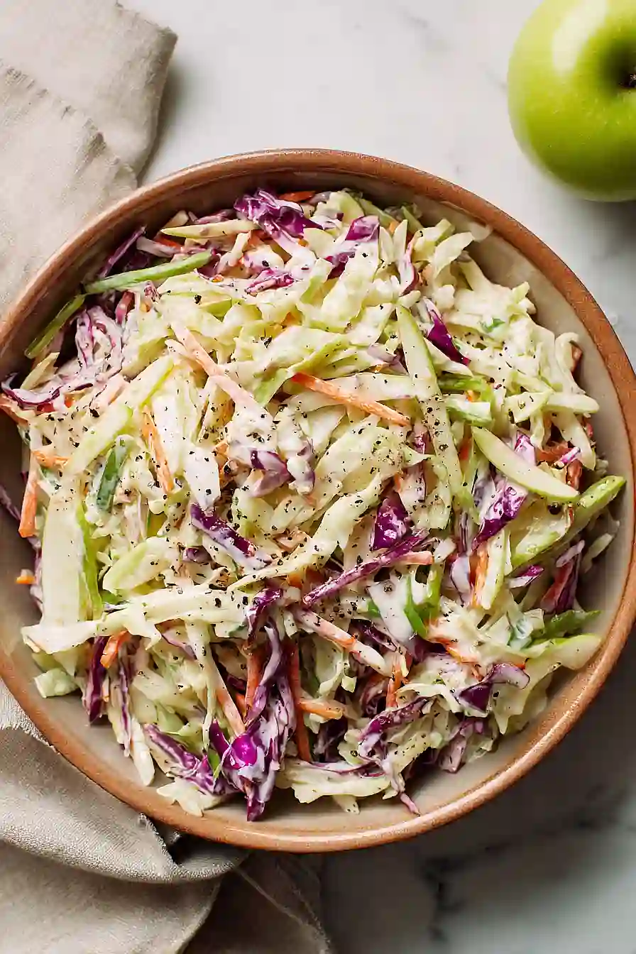 coleslaw with apple and yogurt dressing