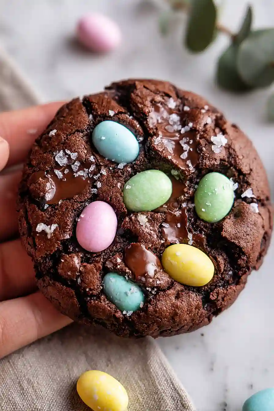 easter egg brownie cookies