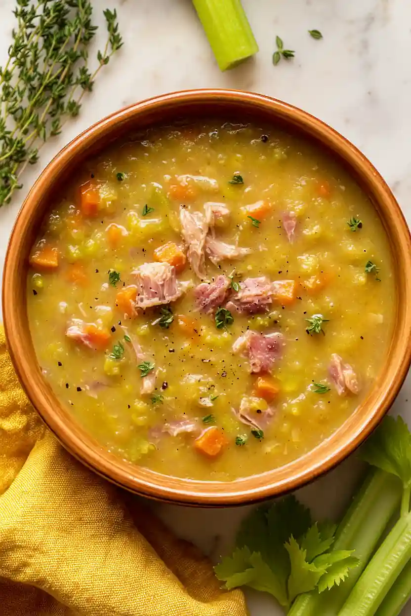 split pea and ham soup with ham bone
