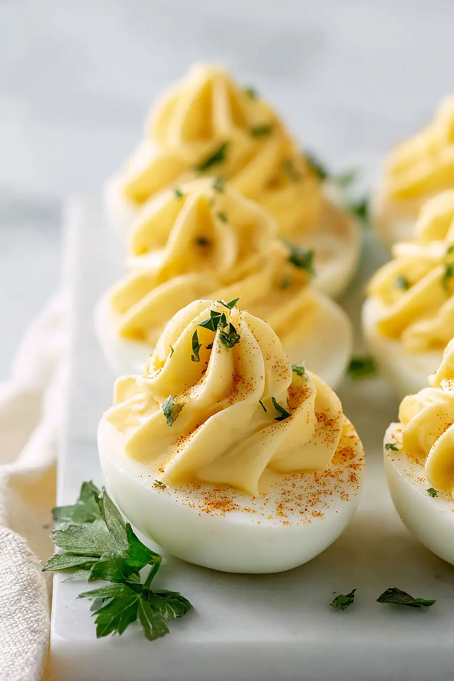 deviled eggs with cream cheese