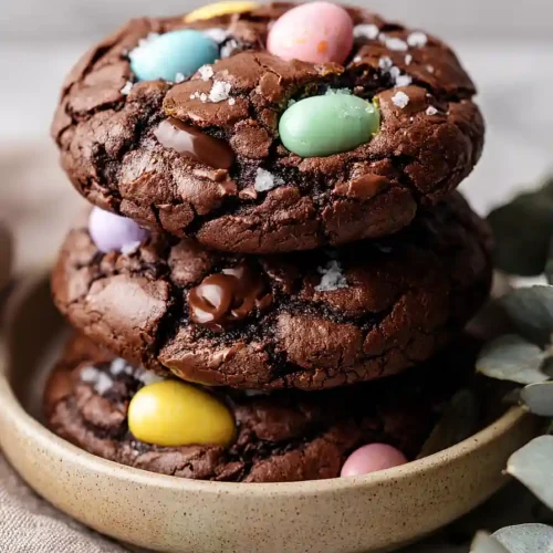 easter egg brownie cookies