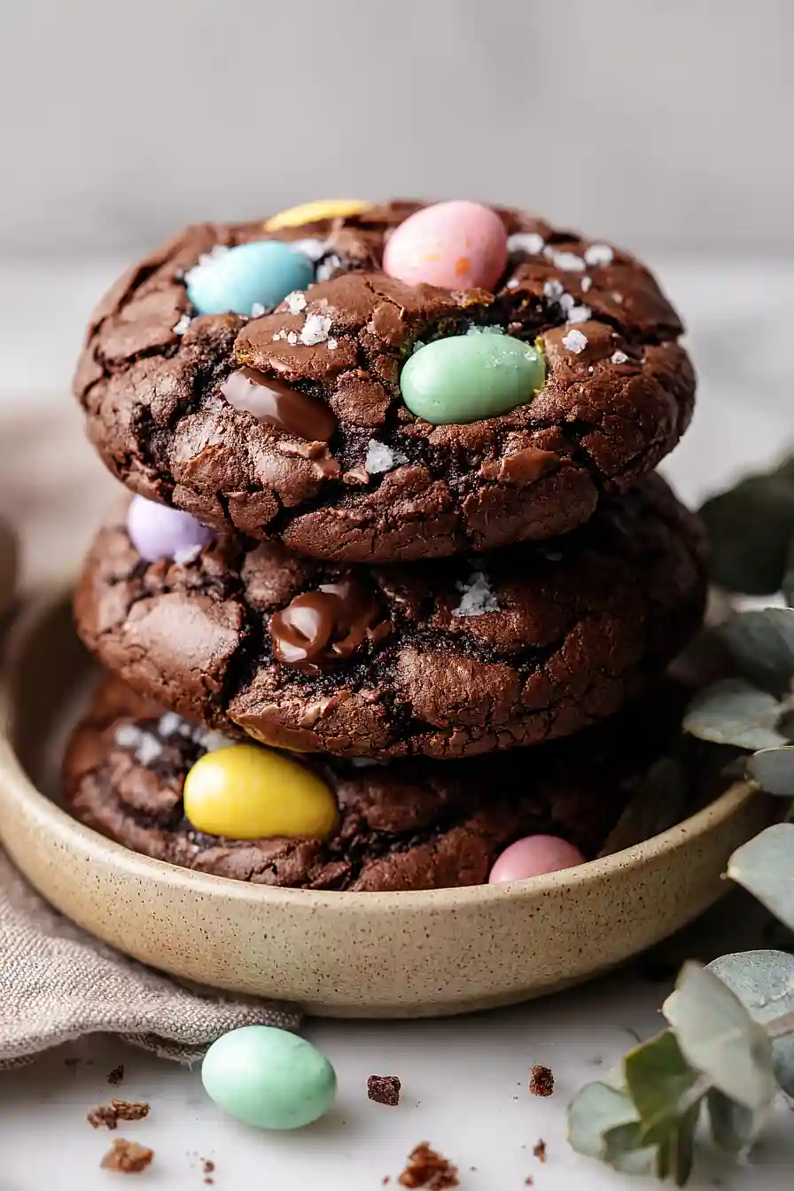 easter egg brownie cookies