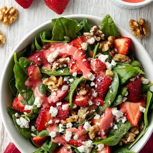 strawberry walnut salad with feta