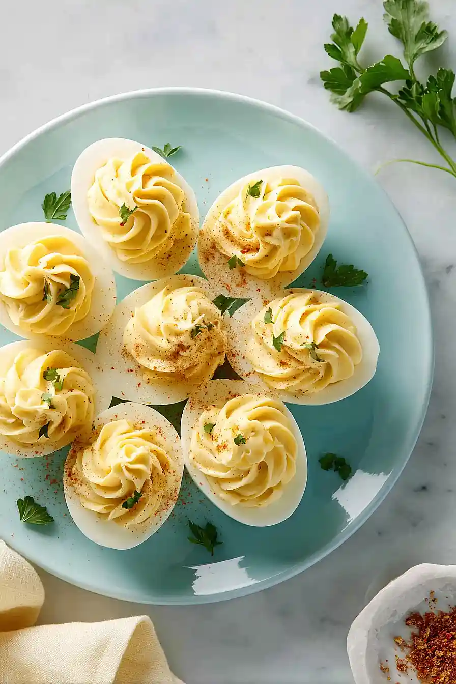 deviled eggs with cream cheese