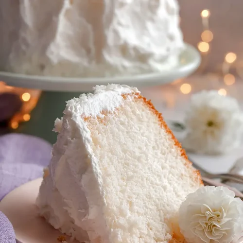 angel food cake with frosting