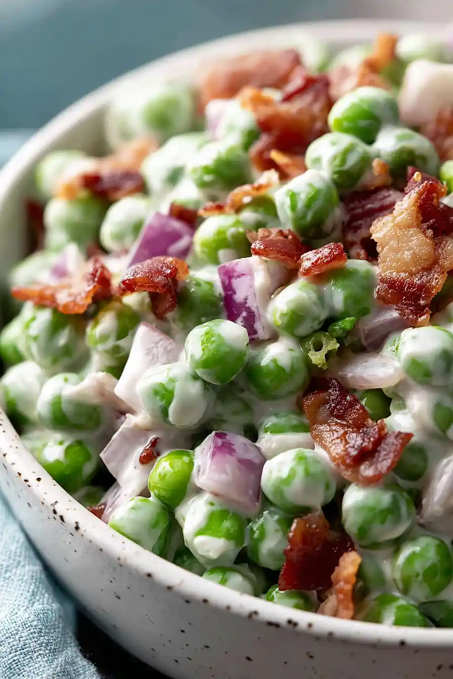 bacon pea salad