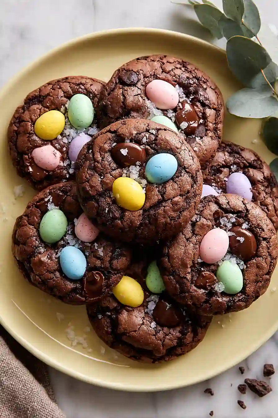 easter egg brownie cookies
