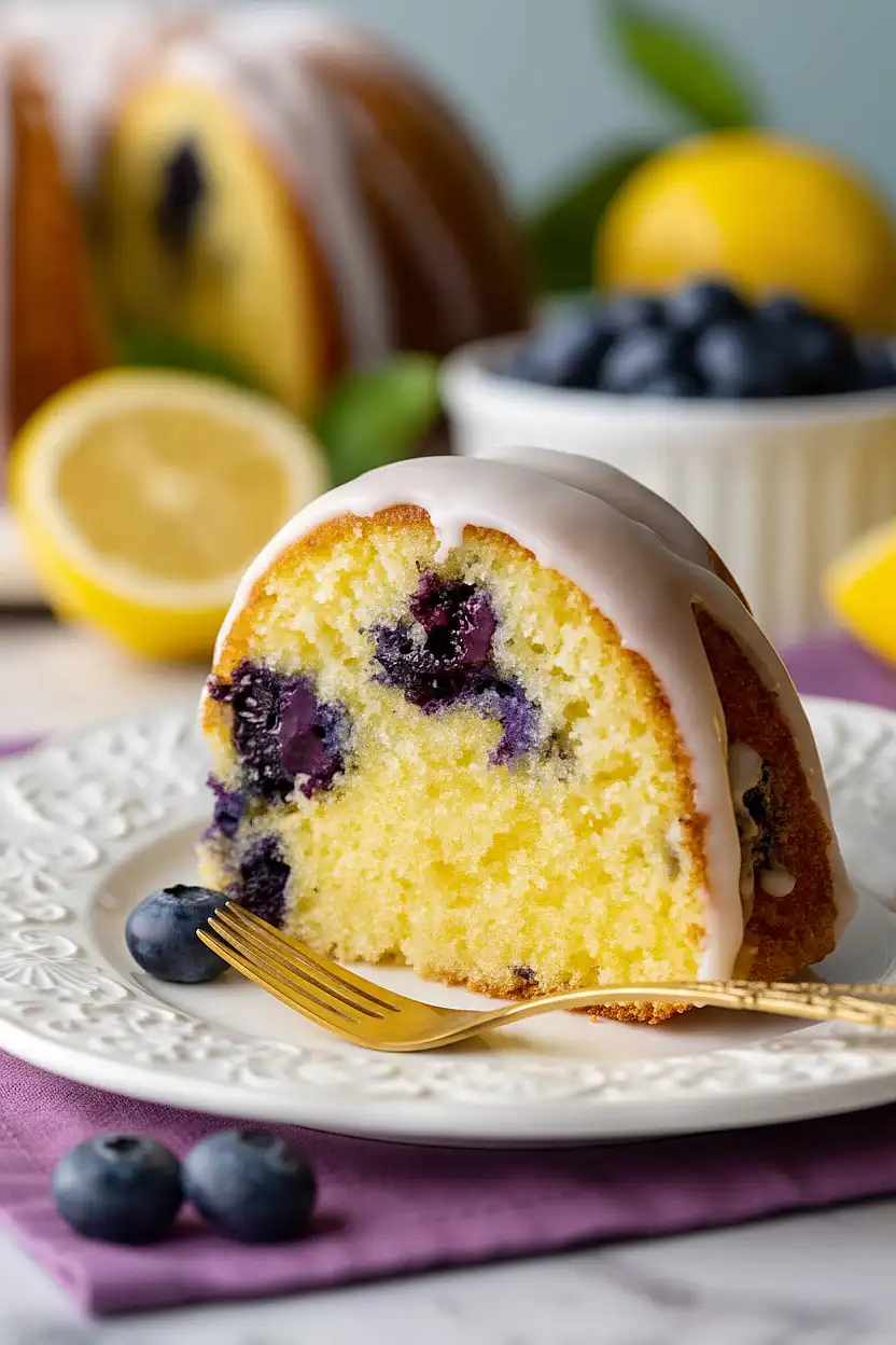 lemon blueberry cake with box cake mix