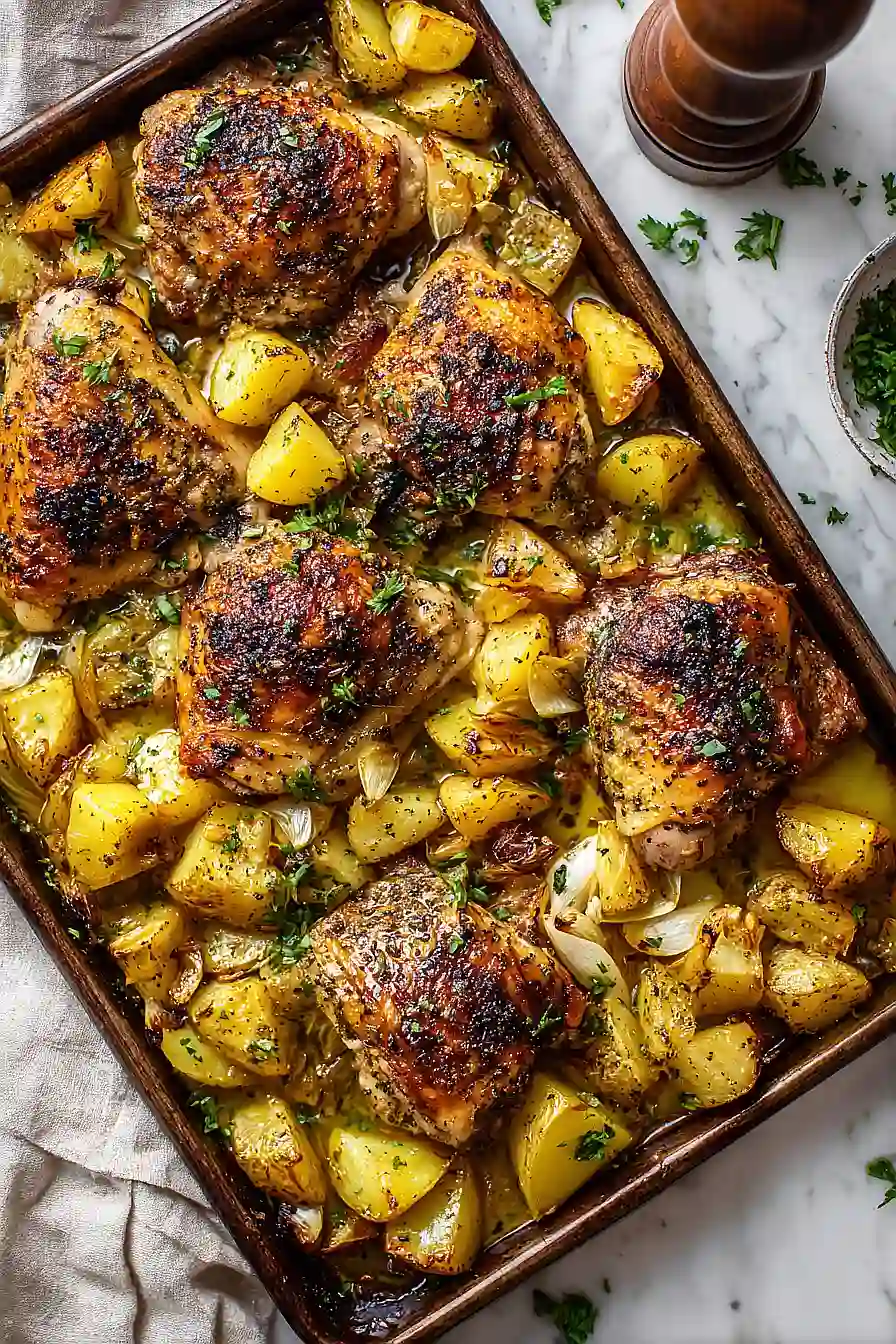 greek chicken with potatoes