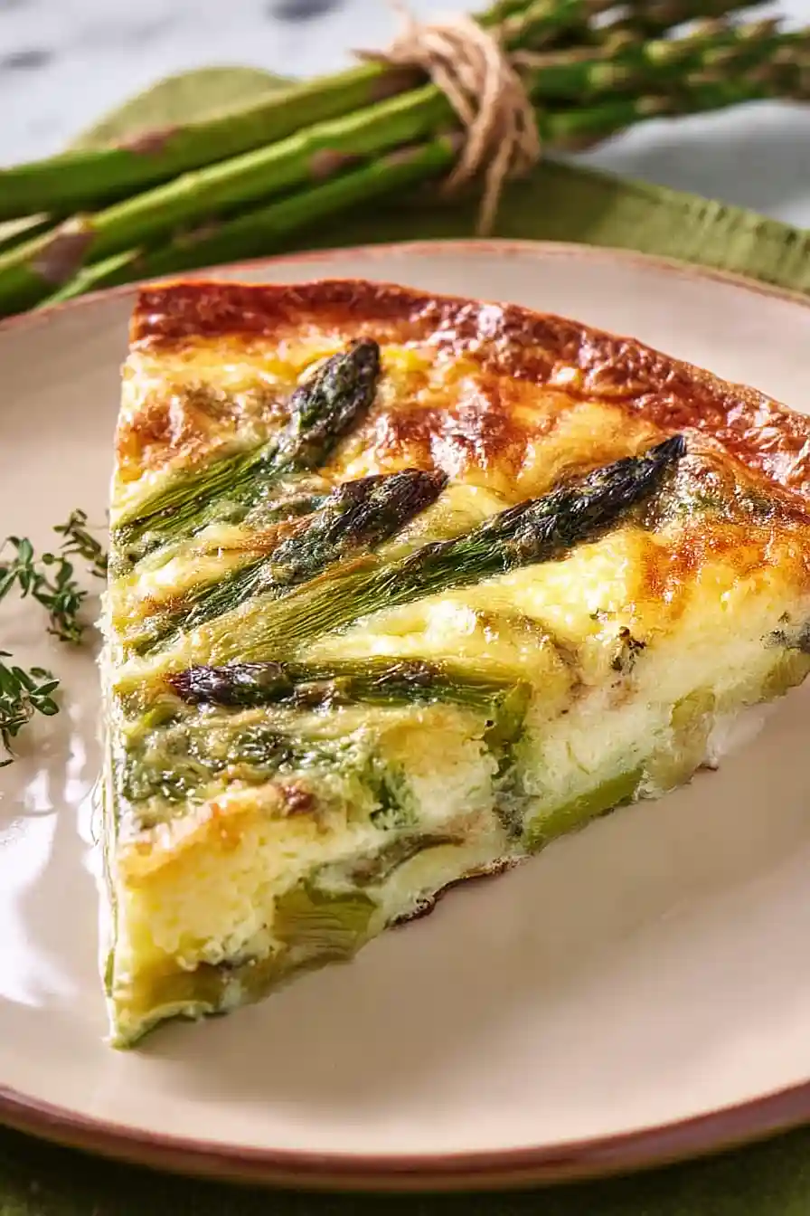 crustless asparagus quiche