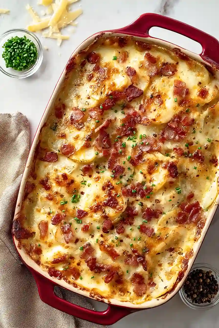 scalloped potatoes with bacon