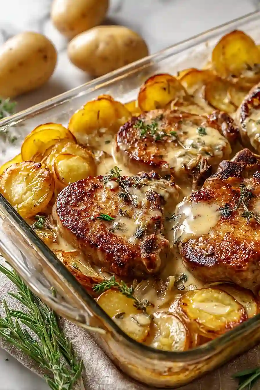 pork chops and scalloped potatoes