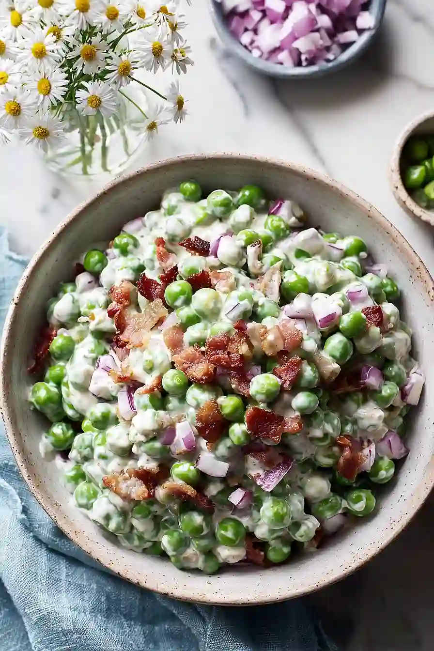 bacon pea salad