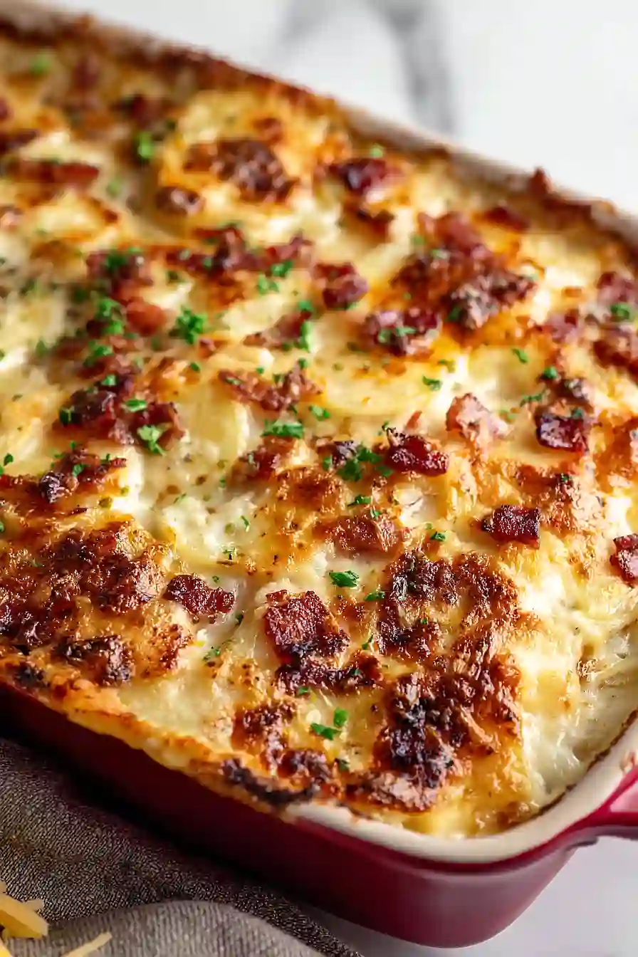scalloped potatoes with bacon