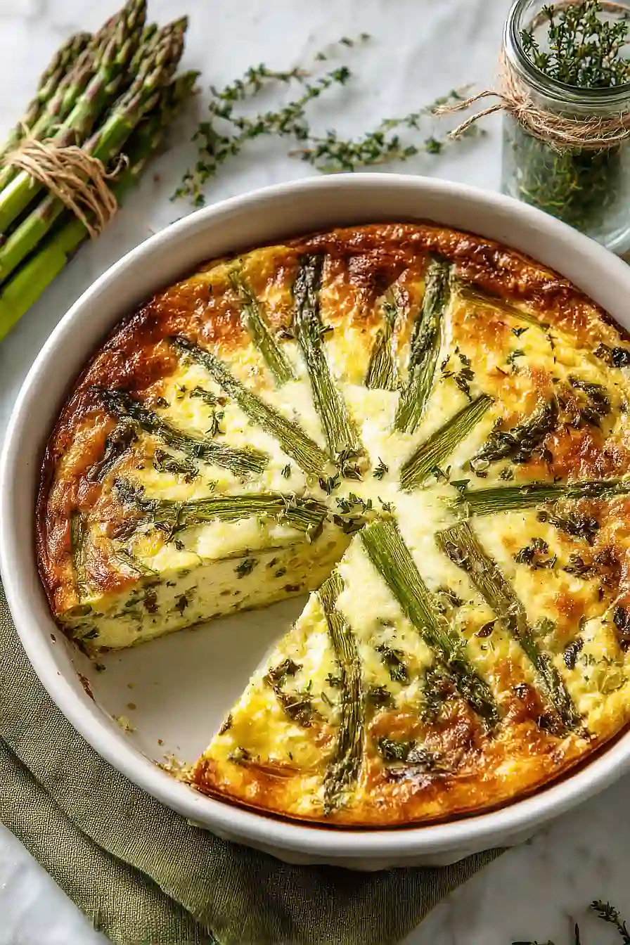 crustless asparagus quiche