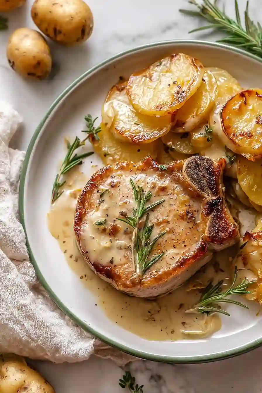 pork chops and scalloped potatoes