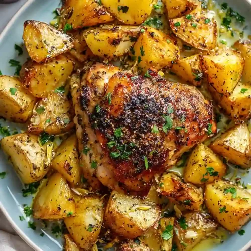 greek chicken with potatoes