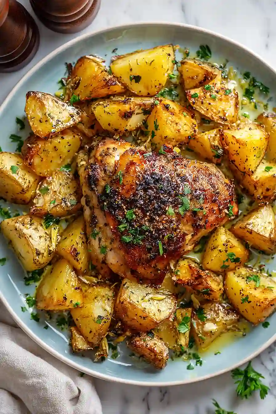 greek chicken with potatoes