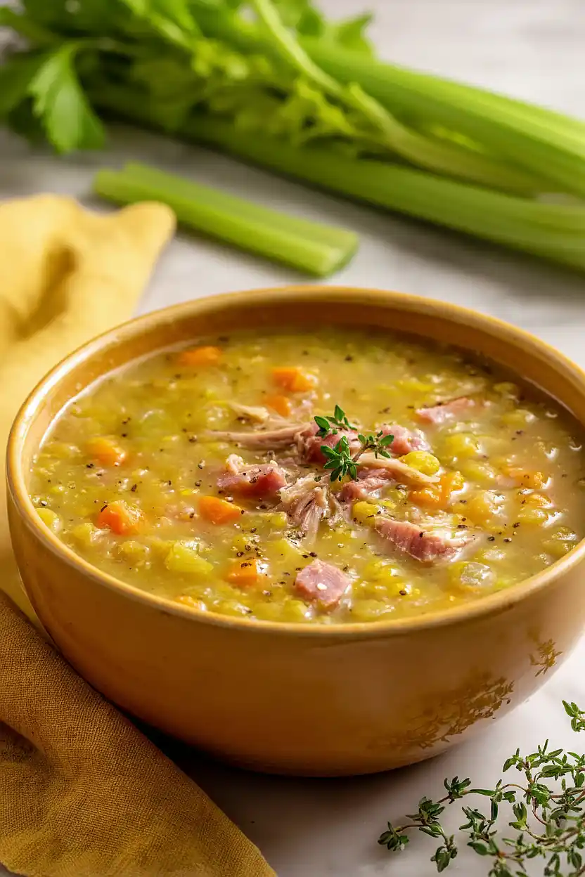 split pea and ham soup with ham bone