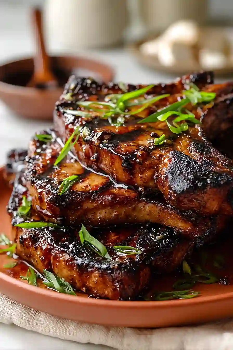 grilled asian pork chops