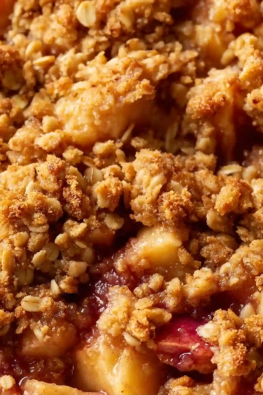 apple rhubarb crisp