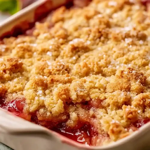 rhubarb dump cake