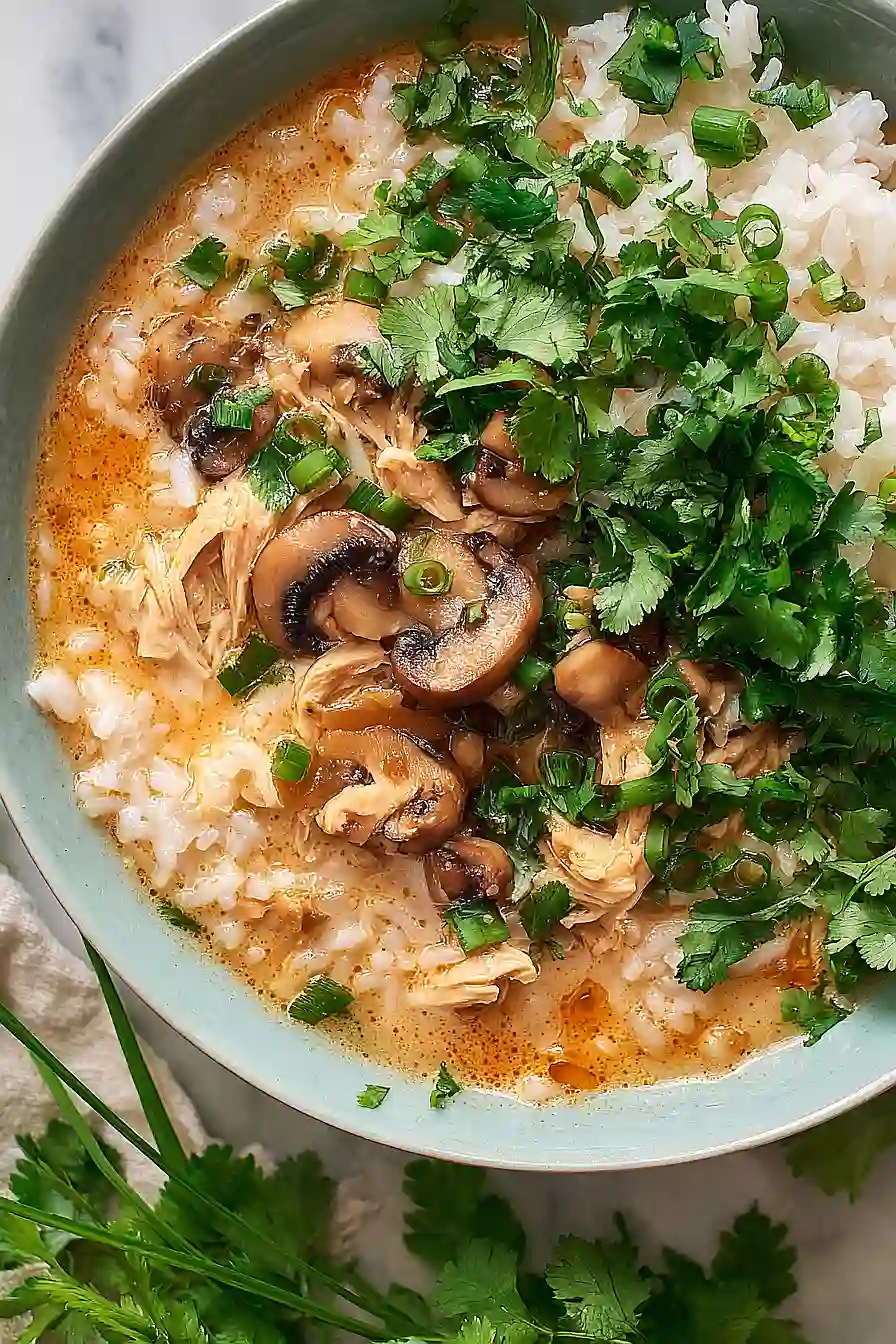 thai chicken and rice soup