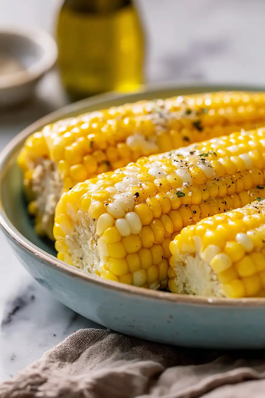 butter and milk boiled corn on the cob
