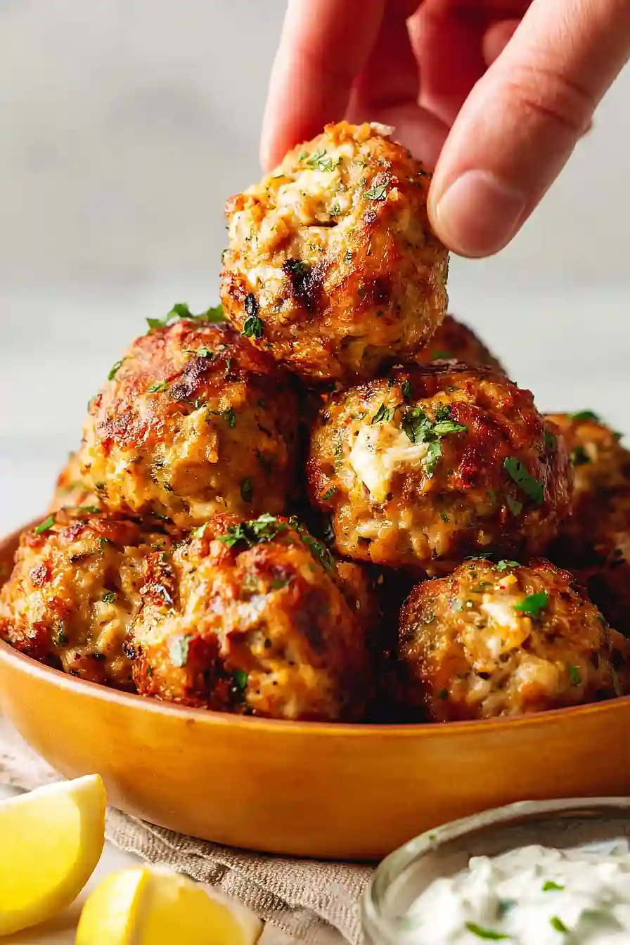 mediterranean chicken meatballs