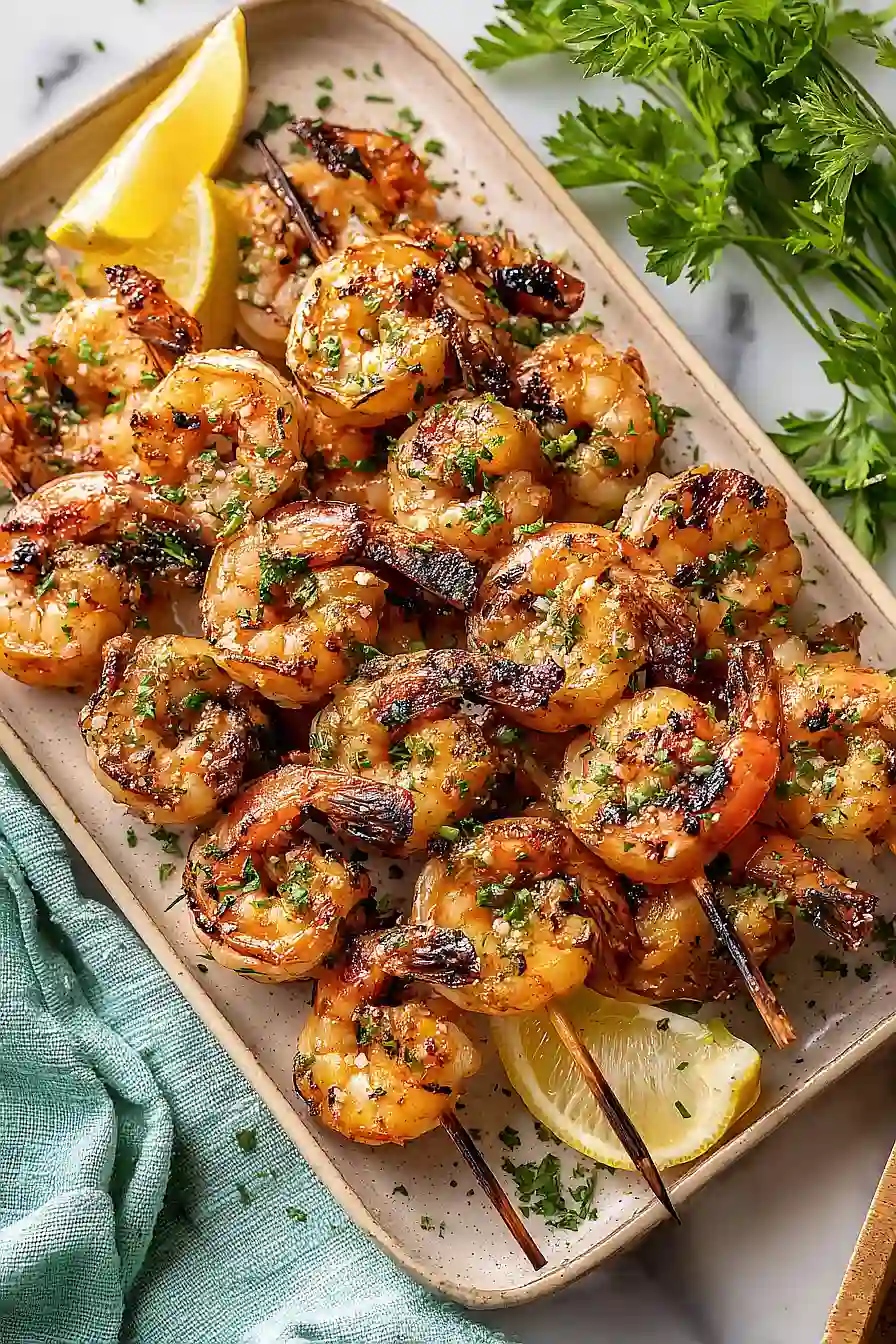 grilled garlic butter shrimp