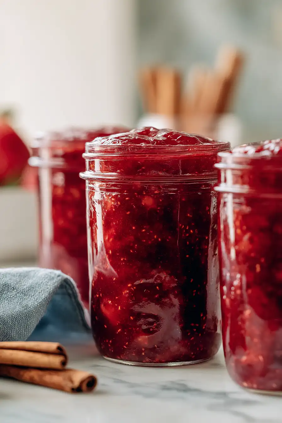 sugar free strawberry rhubarb jam