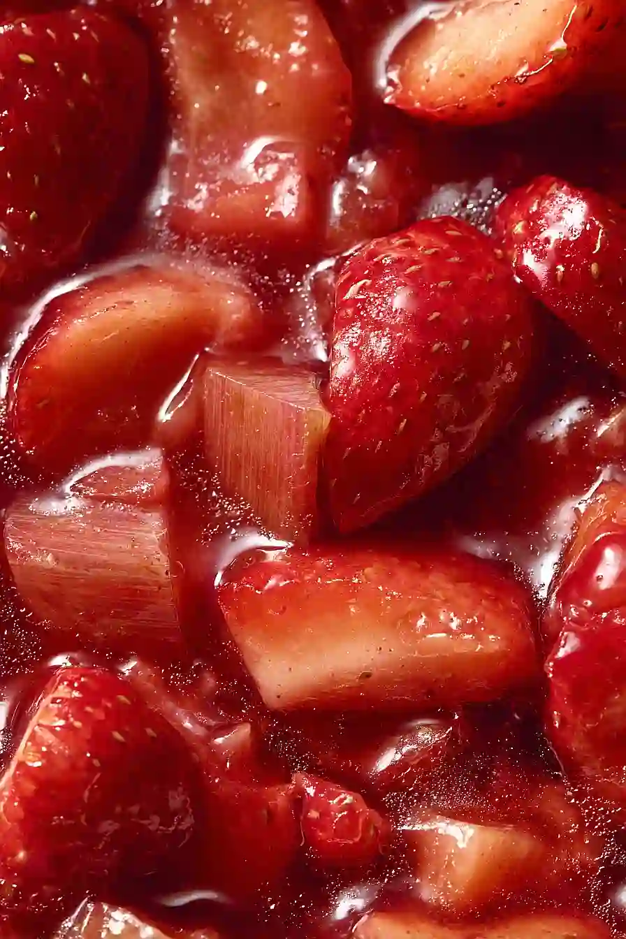strawberry rhubarb compote