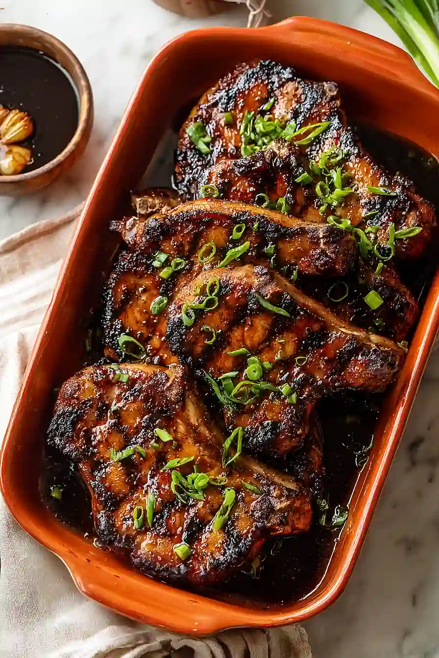 grilled asian pork chops