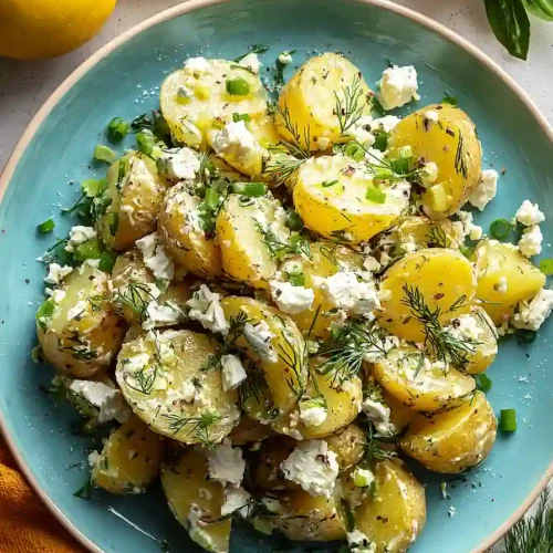 greek potato salad with feta