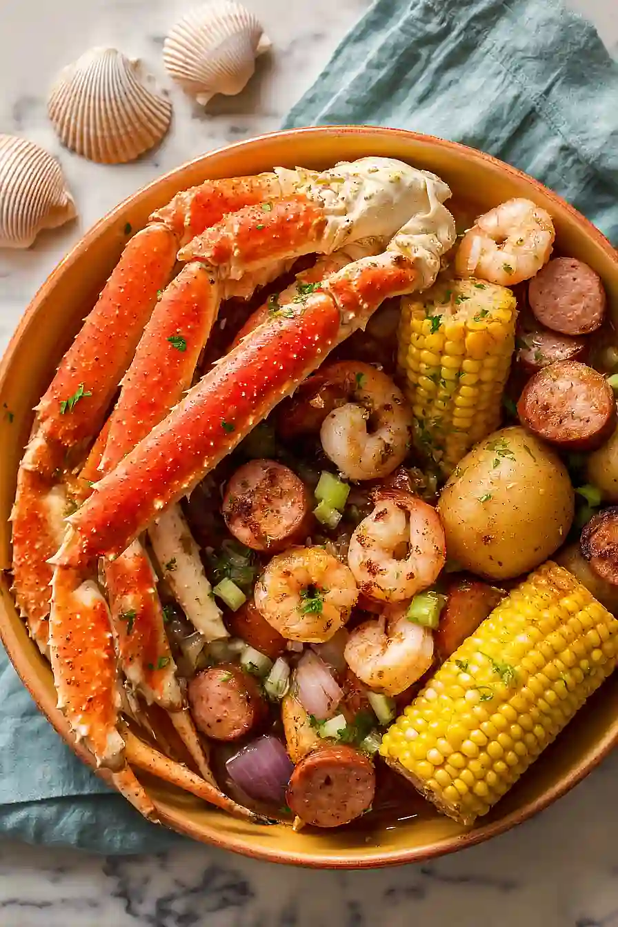 king crab and shrimp boil