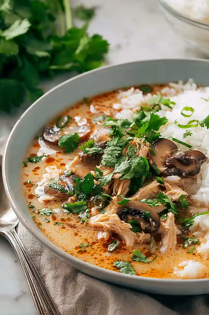 thai chicken and rice soup
