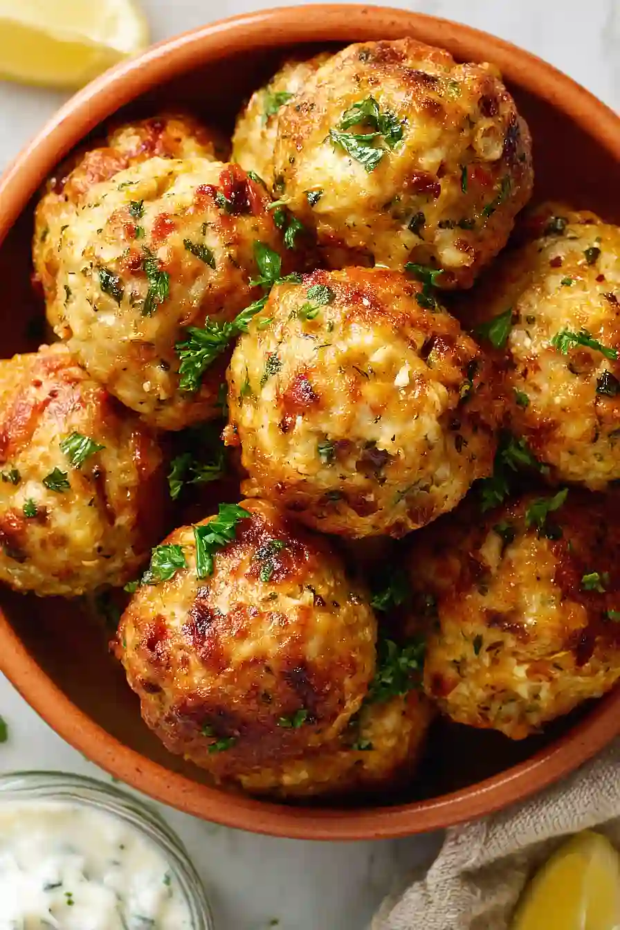 mediterranean chicken meatballs