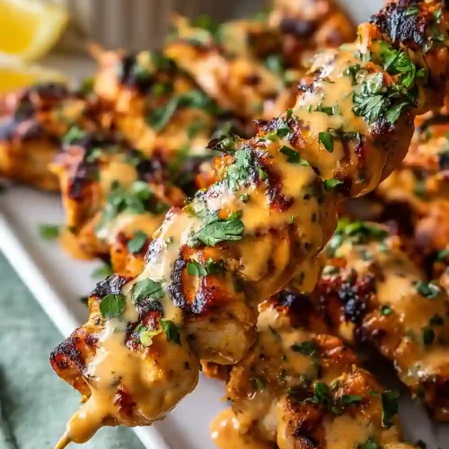bang bang chicken skewers